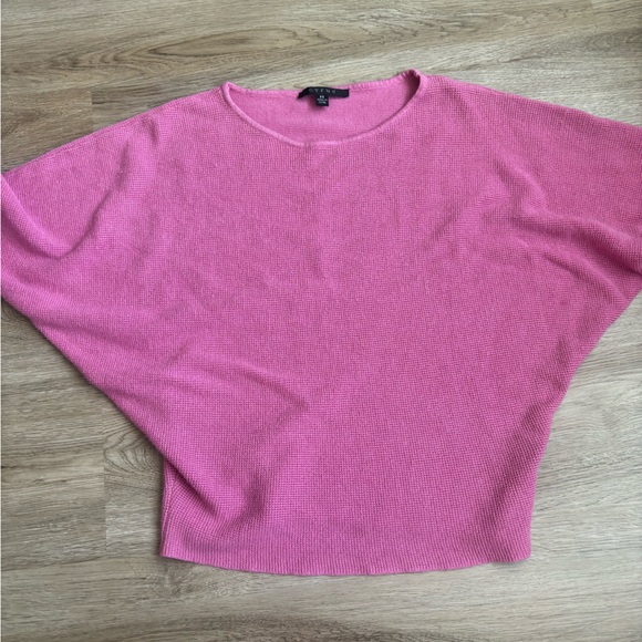 Pink Waffle Knit Long Sleeve Sweater XS - Picture 3 of 3